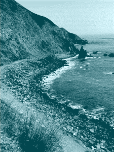 photo of serpentine road of pacific coast highway