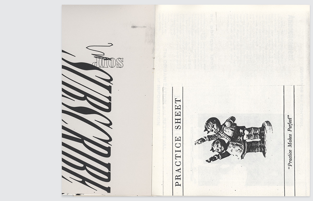 inside spread showing subscribe text and two children saluting