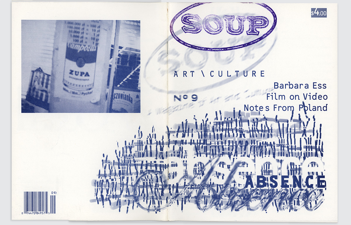 soup magazine cover issue number 9 with art / culture on it and zupa soup can on back